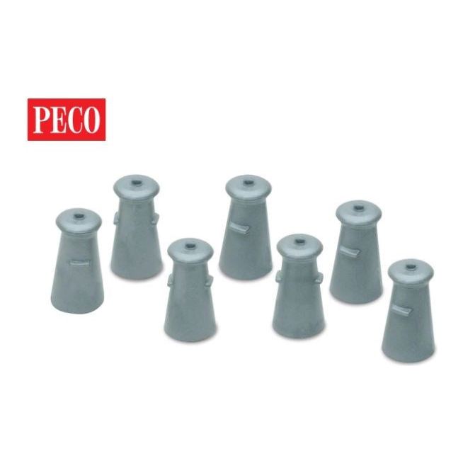 LK-23 Peco OO Scale Milk Churns 24pk