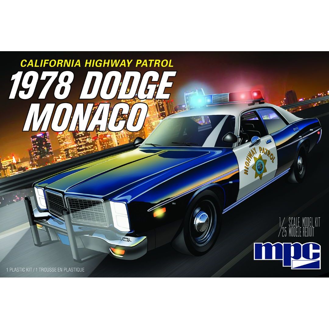 0922 MPC 1/25 Dodge Monaco CHP Police Car 1978