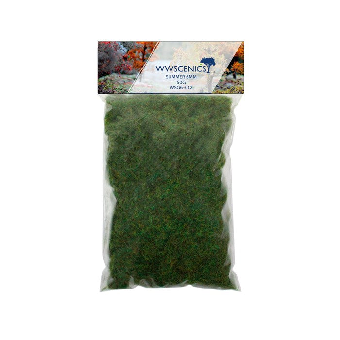 WWS 500ml 6mm Spring Static Grass - 50g Bag