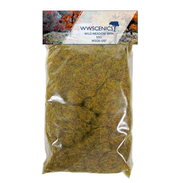 WWS 500ml 6mm Spring Static Grass - 50g Bag