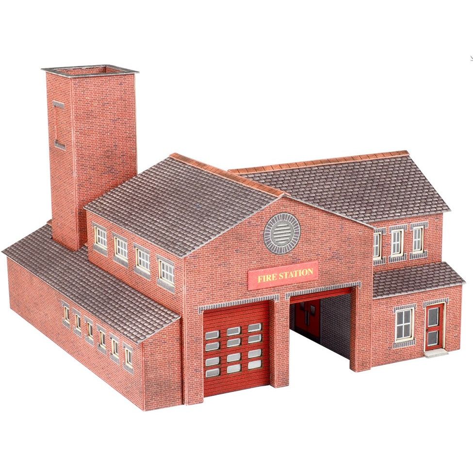PN189 Metcalfe N Scale Fire Station Kit