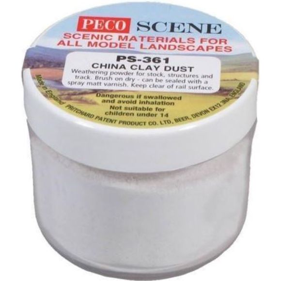 PS-361 Peco Snow/China Clay Dust Weathering Powder (75ml Tub)