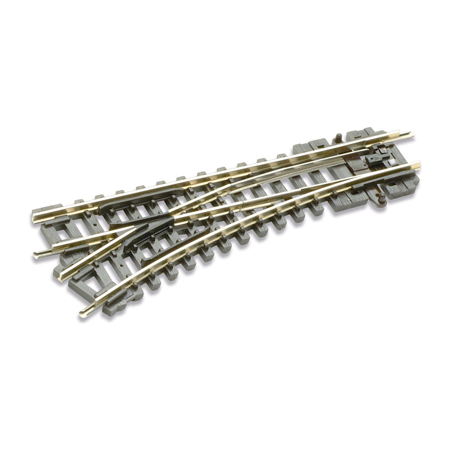 ST-6 Peco N Scale Setrack Turnout, 1st Radius, Left Hand (Code80)