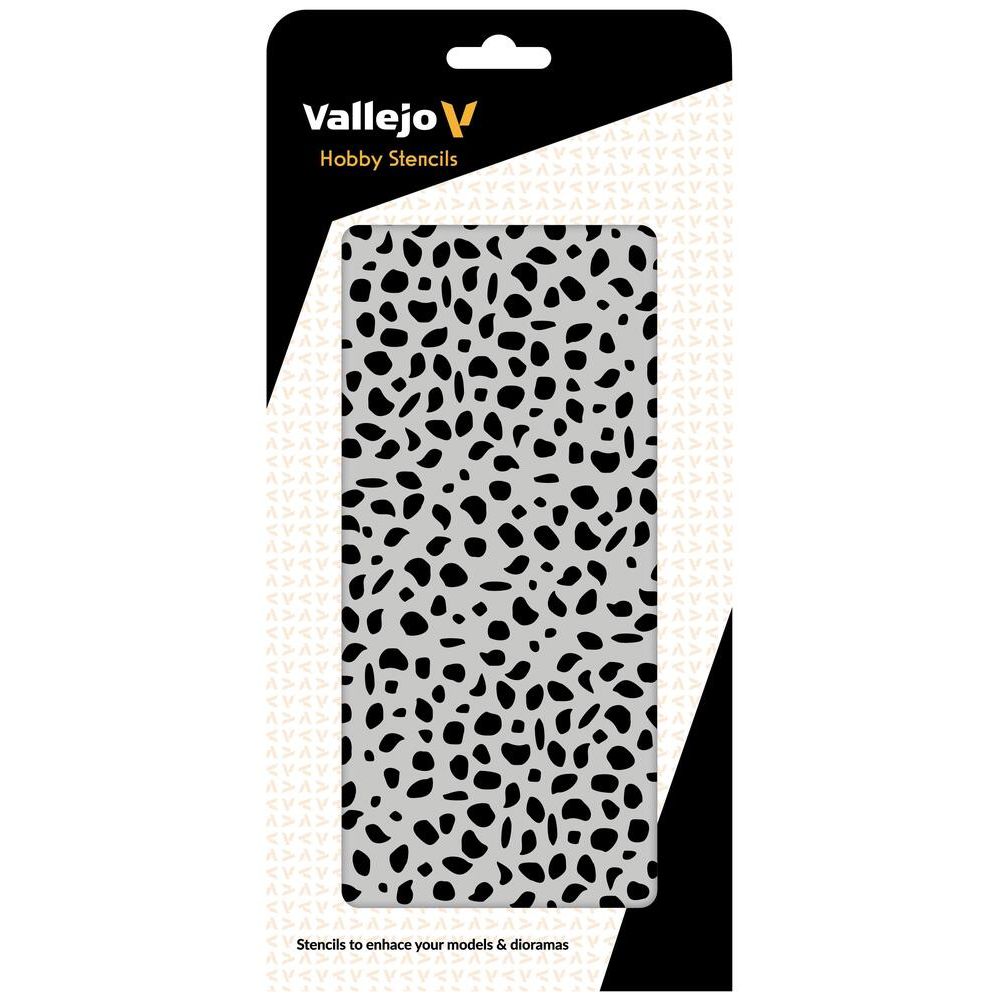 ST-CAM002 Vallejo Stencils – Luftwaffe WWII Spots Camo 1/32 Scale