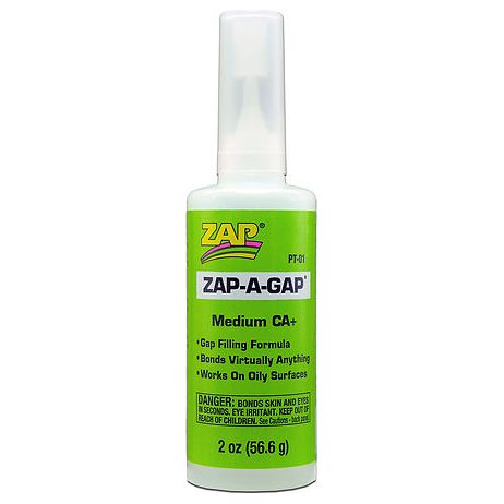 PT01 ZAP Superglue Medium Thickness 2oz (56.6g)