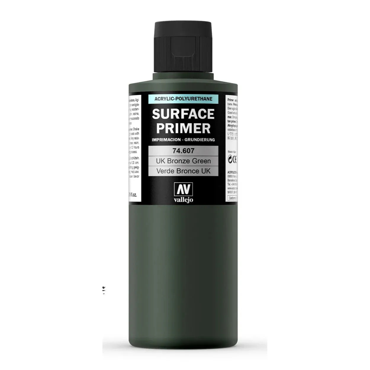 74607 Primer UK Bronze Green Acrylic Polyurethane 200ml
