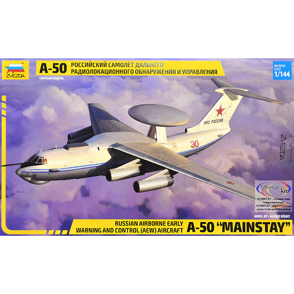 Z7024 Zvezda 1/144 A-50 Mainstay Russian Airborne Early Warning and Control (AEW) Aircraft