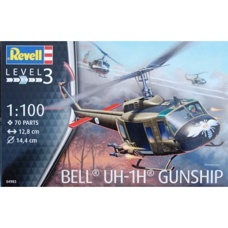 4983 Revell 1/100 Bell Uh-1H Gunship