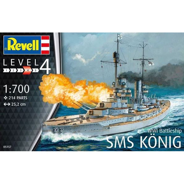 05157 Revell 1/700 WWI Battleship SMS König