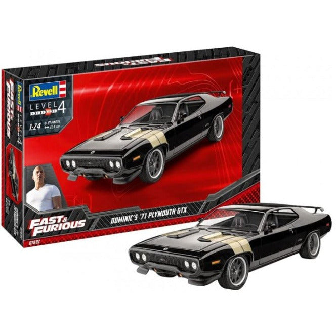 07692 Revell 1/24 Fast & Furious Dominic's 1971 Plymouth GTX