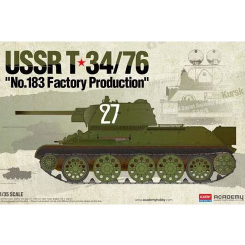 13505 Academy 1/35 USSR T-34/76 #183 Factory Production