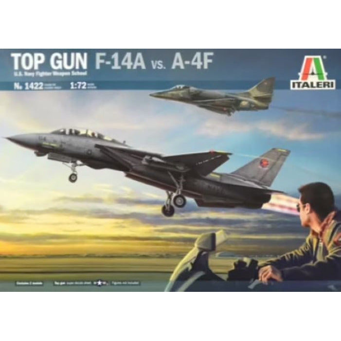 1422 Italeri 1/72 Top Gun F14A Vs A-4F Skyhawk