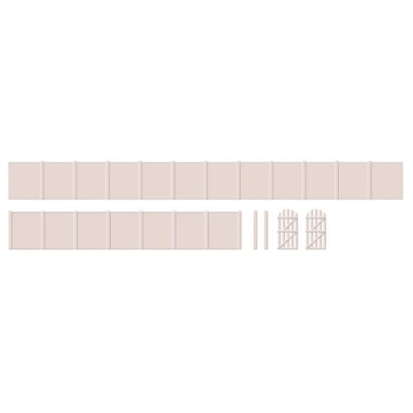 219 Ratio N Scale Concrete Fencing and Gates 356mm