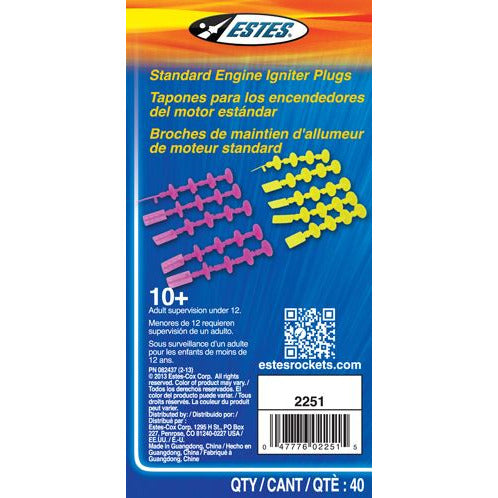 ES302251 Estes Plugs For Standard Engines
