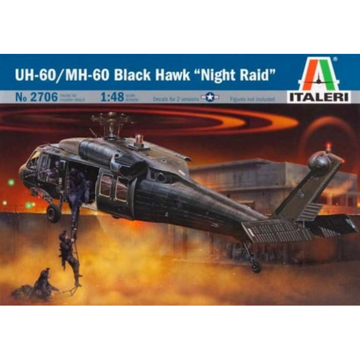 2706 Italeri 1/48 Uh-60A Black Hawk Night Raid