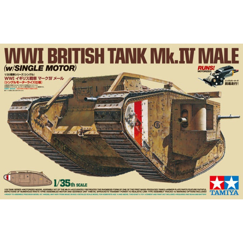 30057 Tamiya 1/35 Mk.IV Male (W/Motor & Figs)