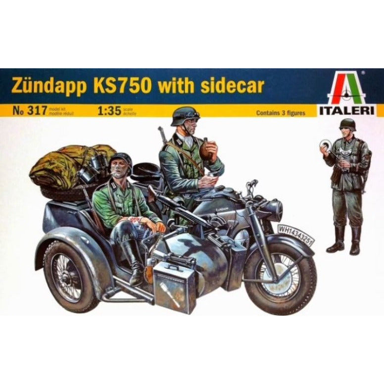 317 Italeri 1/35 Zundkapp KS750 W/Side Car