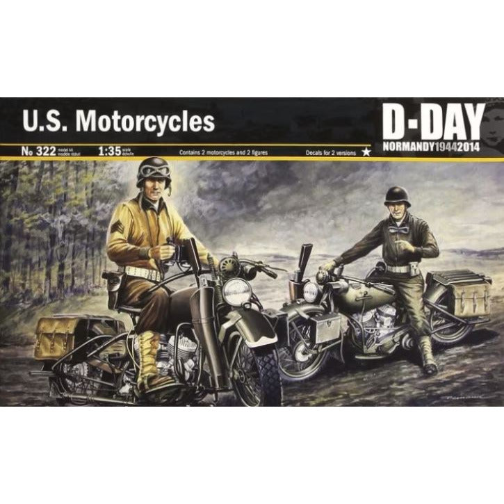 322 Italeri 1/35 U.S. Motorcycles WWII