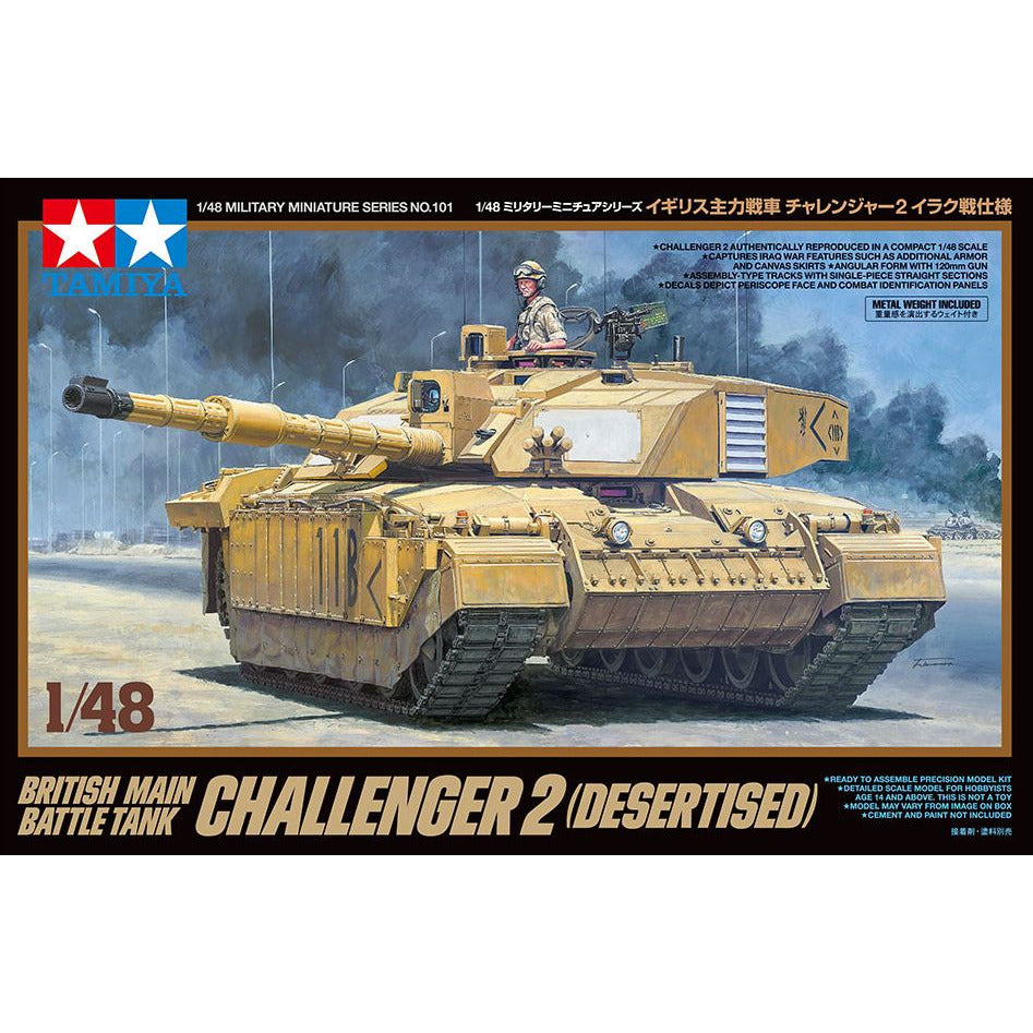 32601 Tamiya 1/48 British Main Battle Tank Challenger 2 (Desertised)