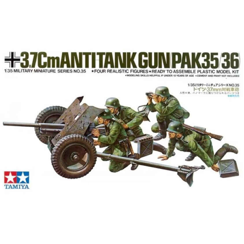 35035 Tamiya 1/35 German 37mm Anti-Tank Gun
