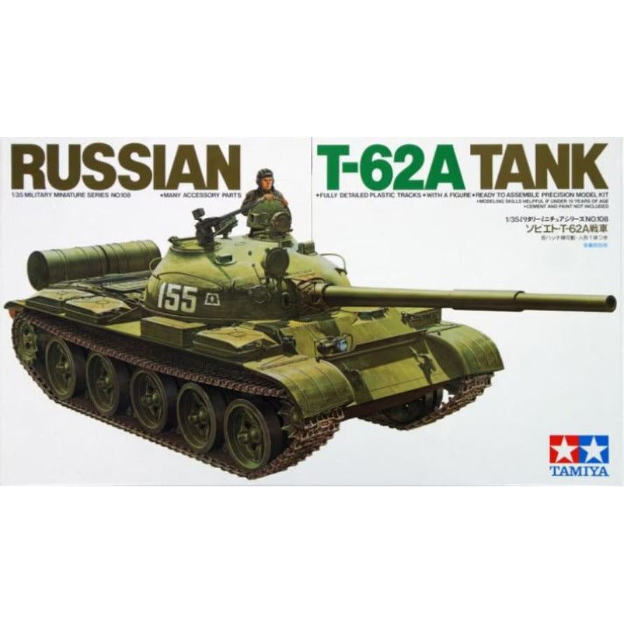 35108 Tamiya 1/35 T-62A Soviet Tank