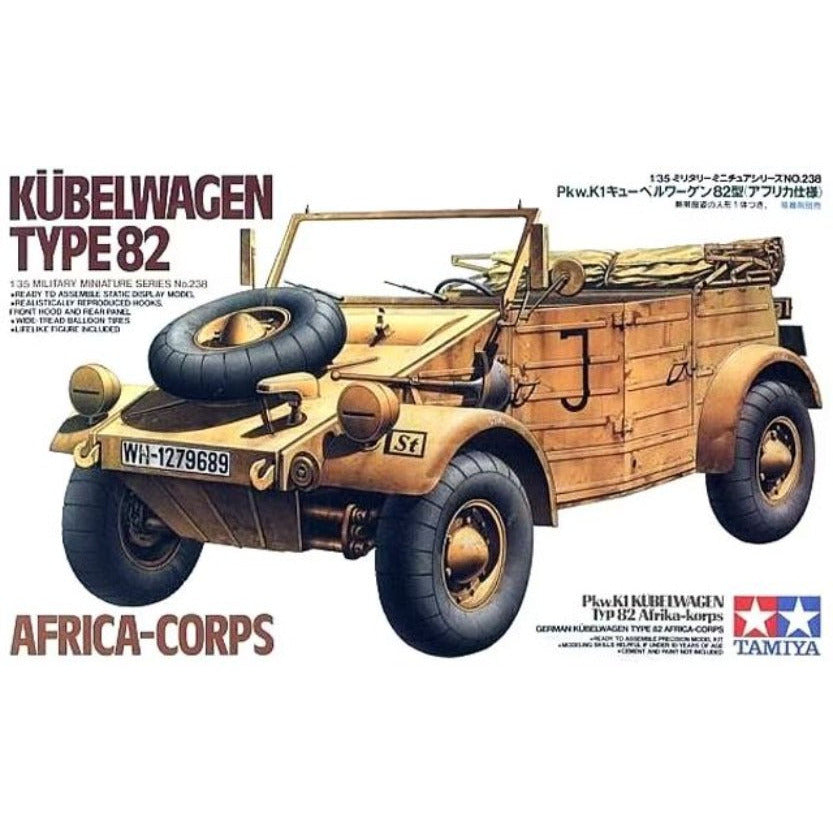 35238 Tamiya 1/35 Kuebelwagen Type82 Africa Corps