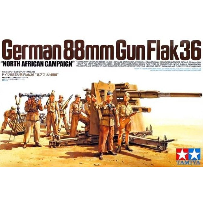 35283 Tamiya 1/35 German 88mm Gun Flak 36 "North African Campaign"