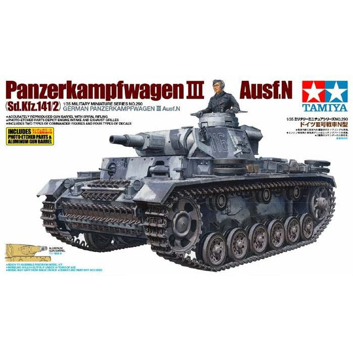 35290 Tamiya 1/35 Sd.Kfz.141/2 Panzerkampfwagen III Ausf. N