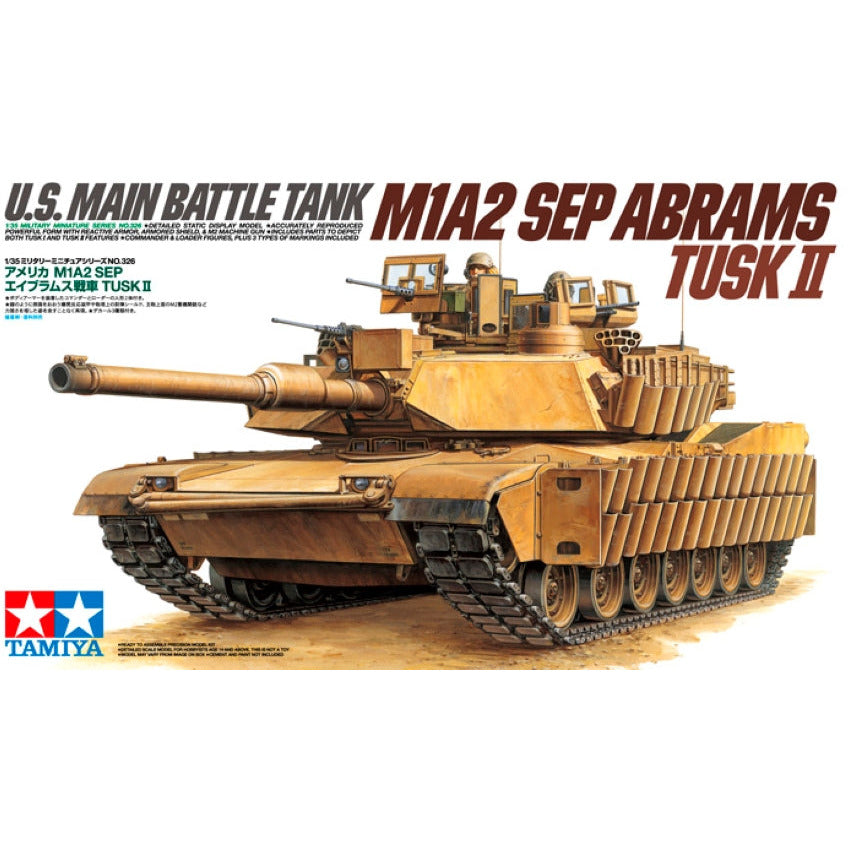 Tamiya 1/35 U.S. Main Battle Tank M1A2 SEP Abrams Tusk II #35326