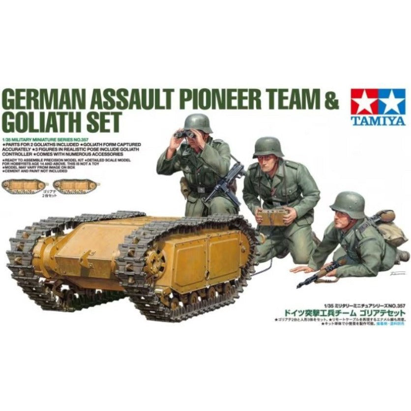 35357 Tamiya 1/35 German Assault Pioneer Team & Goliath Set
