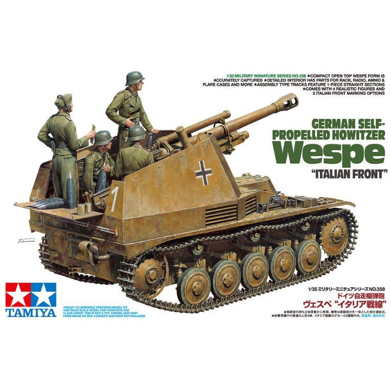 35358 Tamiya 1/35 German Self-Propelled Howitzer Wespe "Italian Front"
