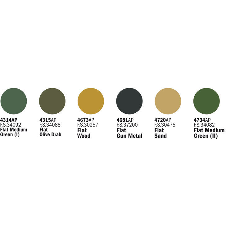 440 Italeri/Vallejo Paint - Allied Soldiers - 6 Pcs