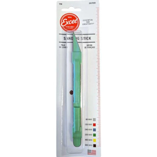 55714 Excel #320 Grit Green Sanding Stick And Belt