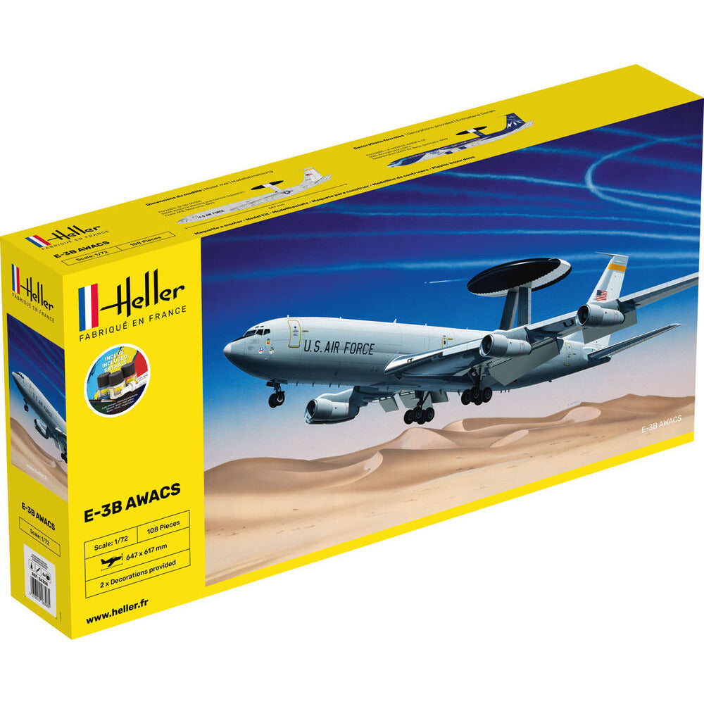 56308 Heller 1/72 Starter Kit E-3B AWACS
