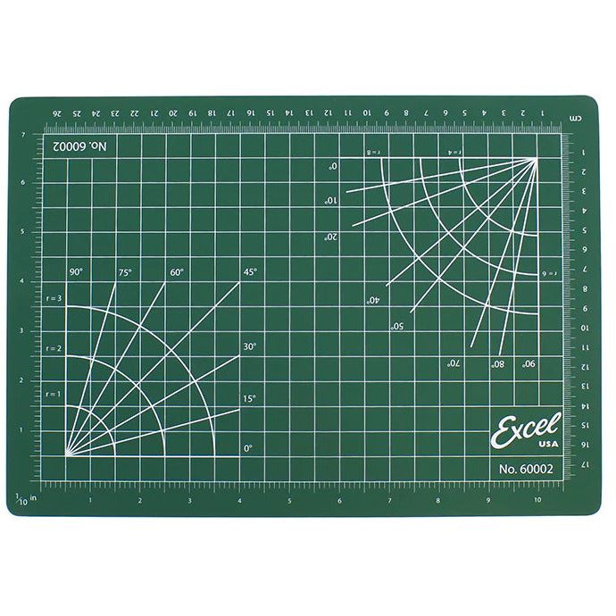 60002 Excel Cutting Mat Green 216 x 305mm