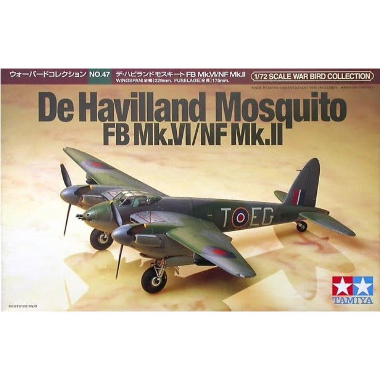 60747 Tamiya 1/72 Dh Mosquito B Mk.VI/NF Mk.II
