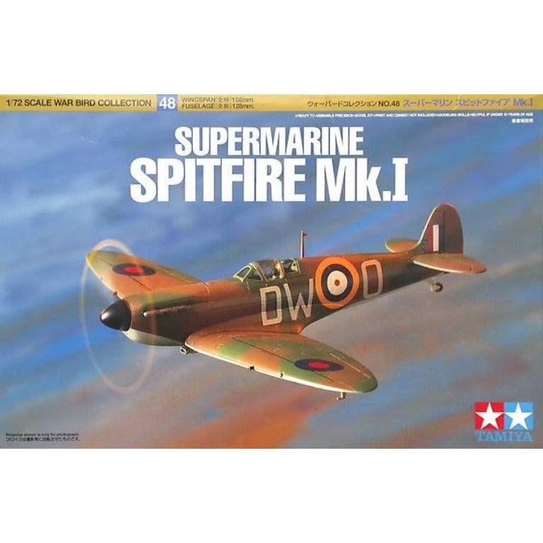 60748 Tamiya 1/72 Supermarine Spitfire Mk.I