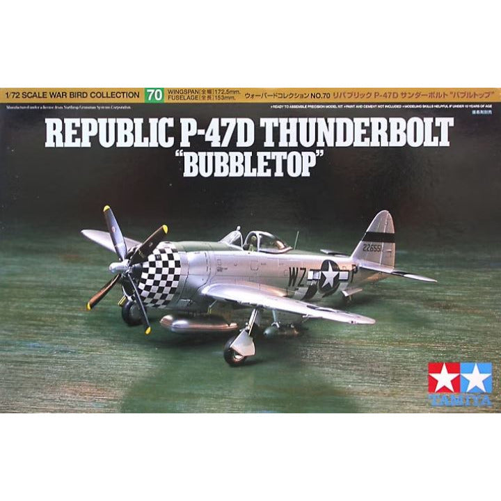 60770 Tamiya 1/72 Republic P-47D Thunderbolt "Bubbletop"