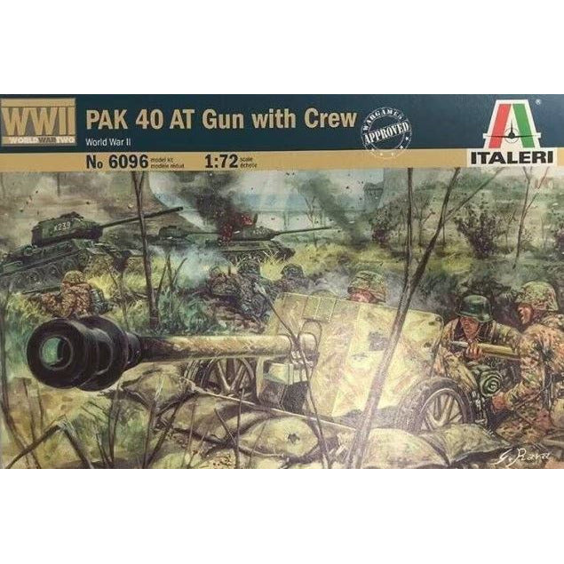 6096 Italeri 1/72 WWII Pak 40 AT Gun with Crew