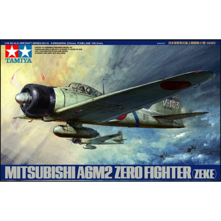 61016 Tamiya 1/48 Mitsubishi A6M2 Zero Fighter (Zeke)