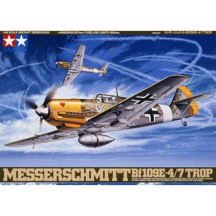 61063 TAMIYA 1/48 BF109E-4/7/7TROP