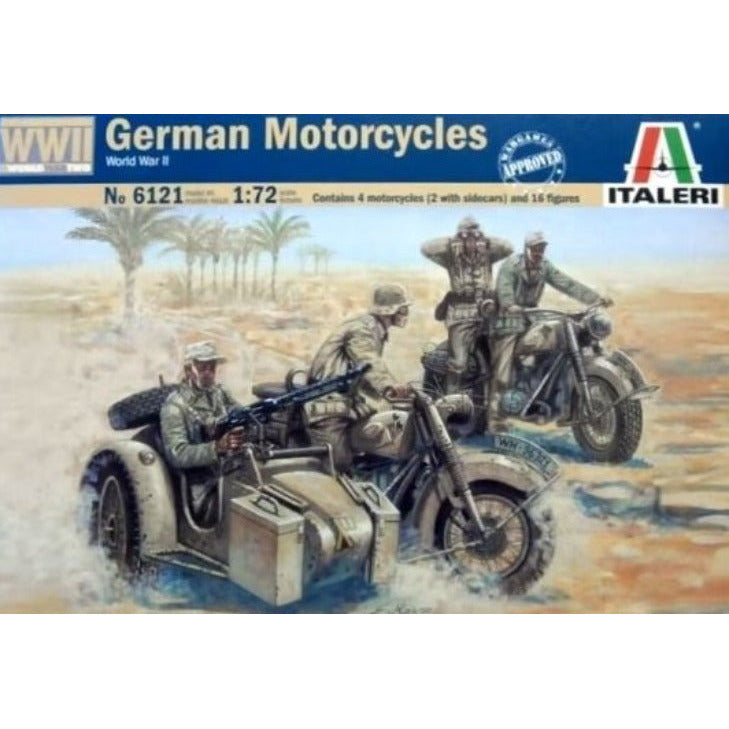 6121 Italeri 1/72 German Motorcycles
