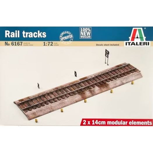 6167 Italeri 1/72 Rail Track - Plastic Diorama Detail Kit