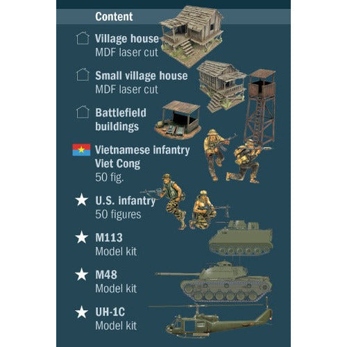 6184 Italeri 1/72 Operation Silver Bayonet Vietnam War 1965 BATTLE SET