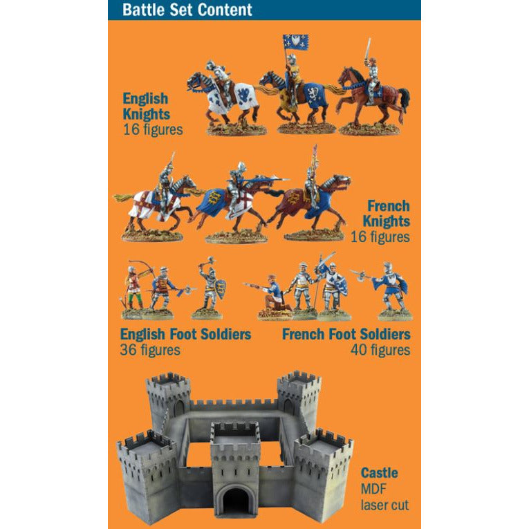 6185 Italeri 1/72 Castle under Siege - Joan of Arc in Battle 100 Years War Battle Set
