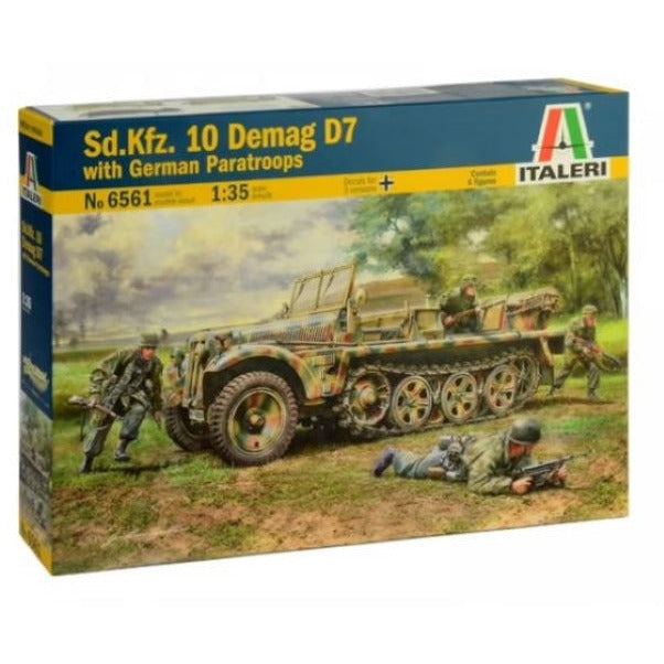 6561 Italeri 1/35 Sd.Kfz. 10 DEMAG D7 with German Paratroops