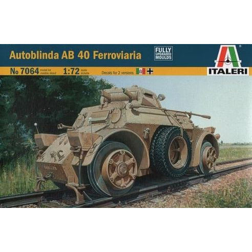 7064 Italeri 1/72 Autoblinda AB40 Ferroviaria