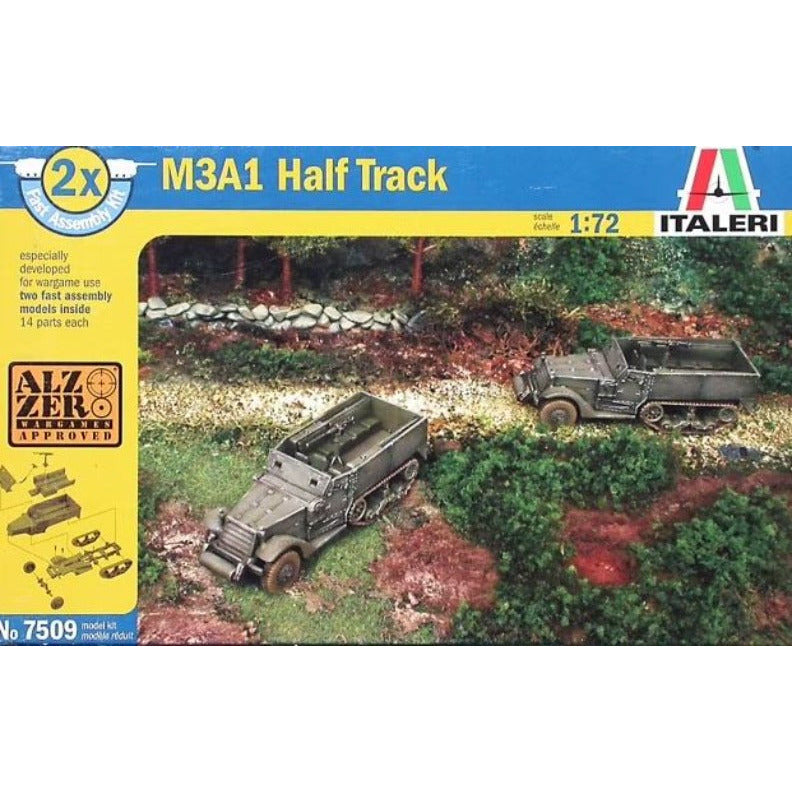 7509 Italeri 1/72 M3A1 Half Truck Fast Assembly Kit