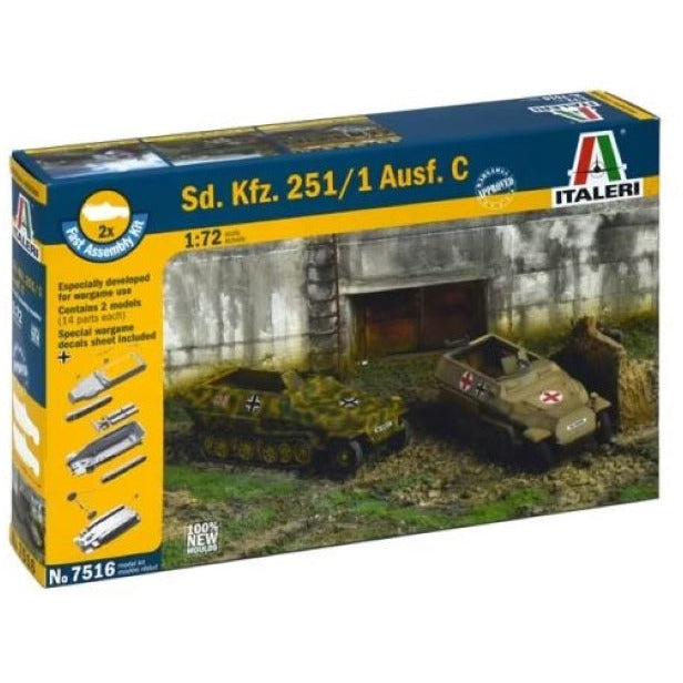 7516 Italeri 1/72 Sd.Kfz.251/1 Ausf.D Fast Assembly