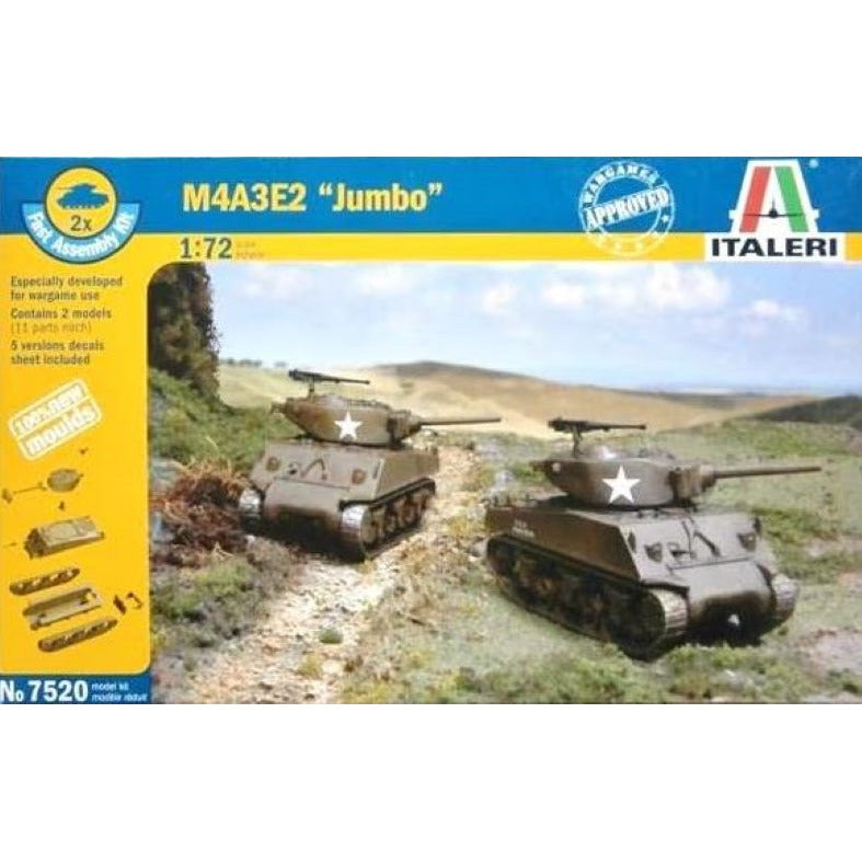 7520 Italeri 1/72 M4A3E2 Fast Assembly